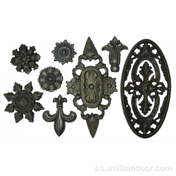 Componentes decorativos de hierro forjado forjado